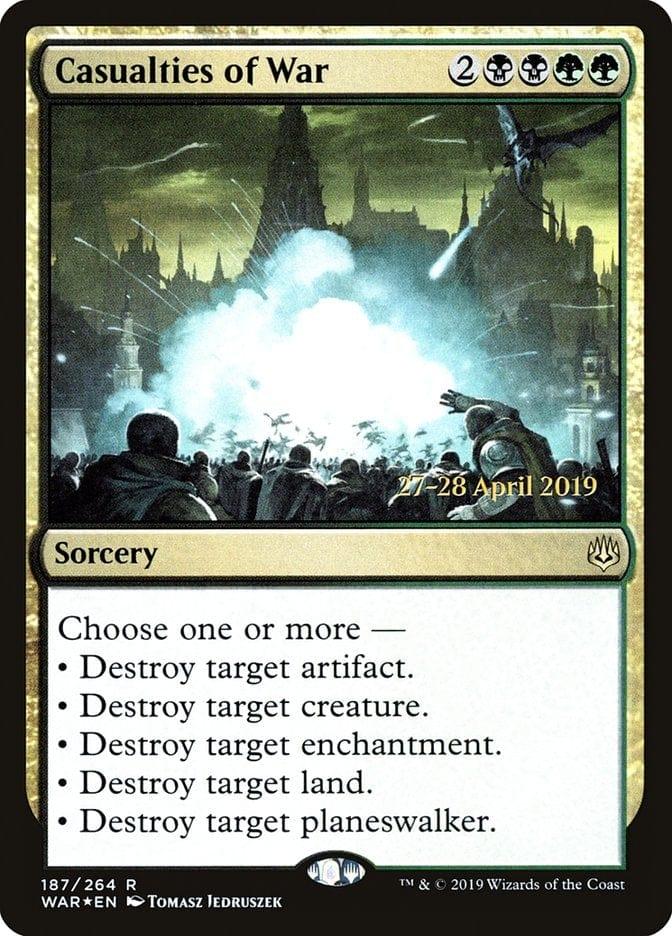 Magic: The Gathering MTG Single Casualties of War  [War of the Spark Prerelease Promos]
