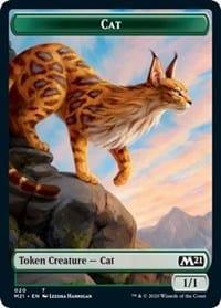 Magic: The Gathering MTG Single Cat (020) // Soldier Double-sided Token [Core Set 2021]
