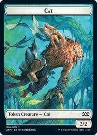Magic: The Gathering MTG Single Cat // Servo Double-sided Token [Double Masters]