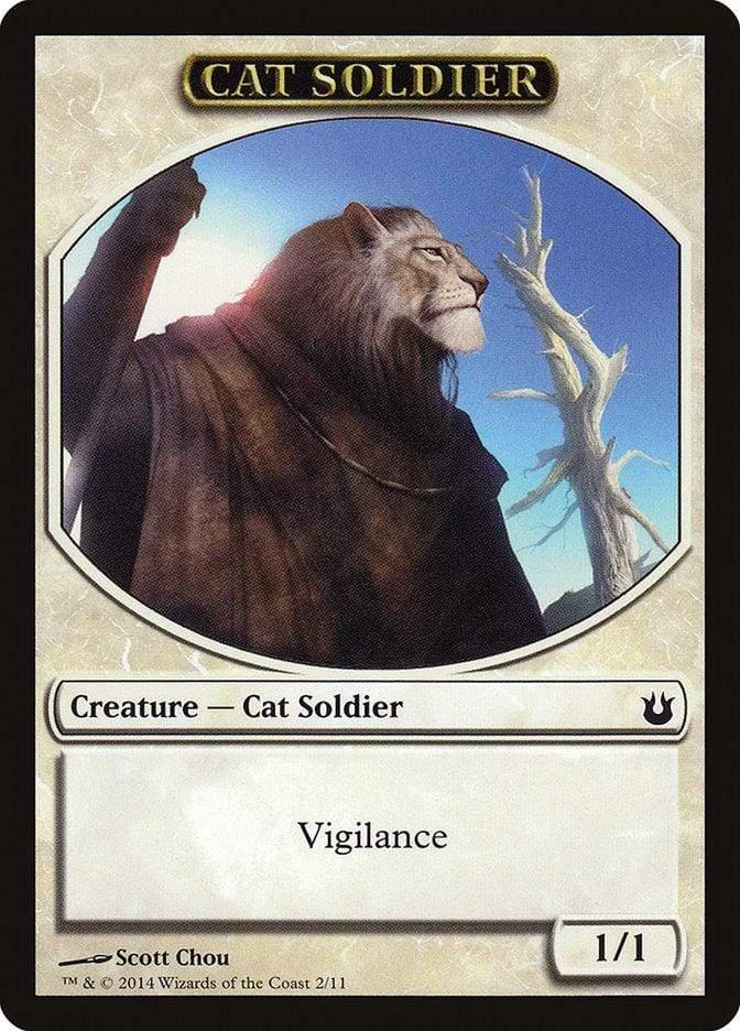 Magic: The Gathering MTG Single Cat Soldier [Born of the Gods Tokens]