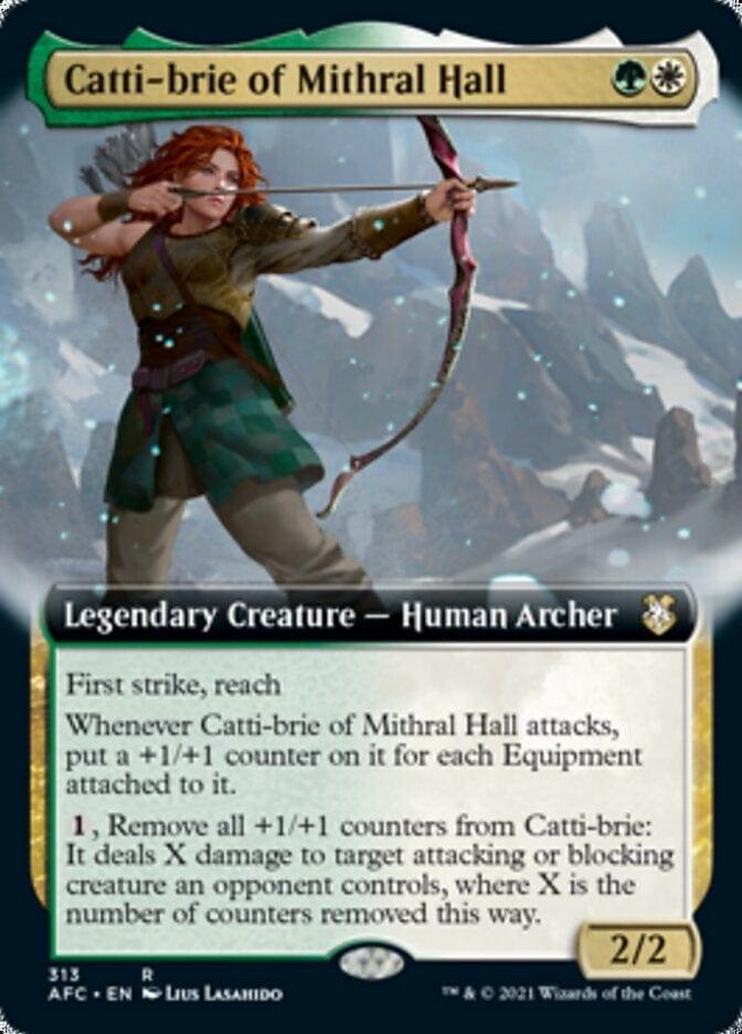 Magic: The Gathering MTG Single Catti-brie of Mithral Hall (Extended) [Dungeons & Dragons: Adventures in the Forgotten Realms Commander]