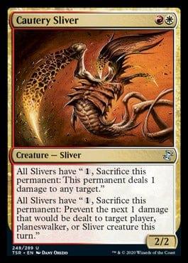 Magic: The Gathering MTG Single Cautery Sliver [Time Spiral Remastered]