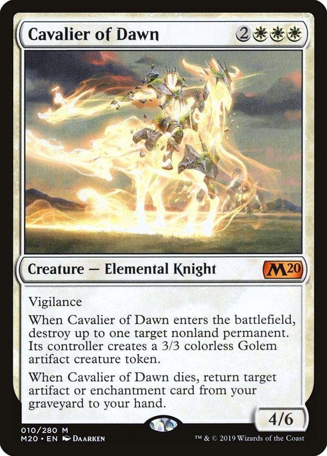 Magic: The Gathering MTG Single Cavalier of Dawn [Core Set 2020]