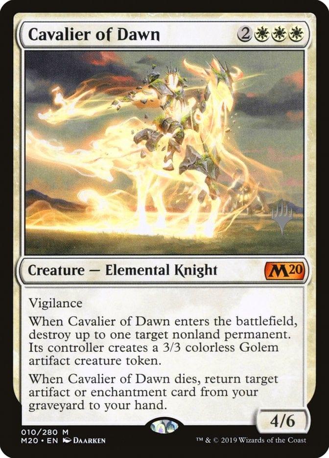 Magic: The Gathering MTG Single Cavalier of Dawn (Promo Pack) [Core Set 2020 Promos]