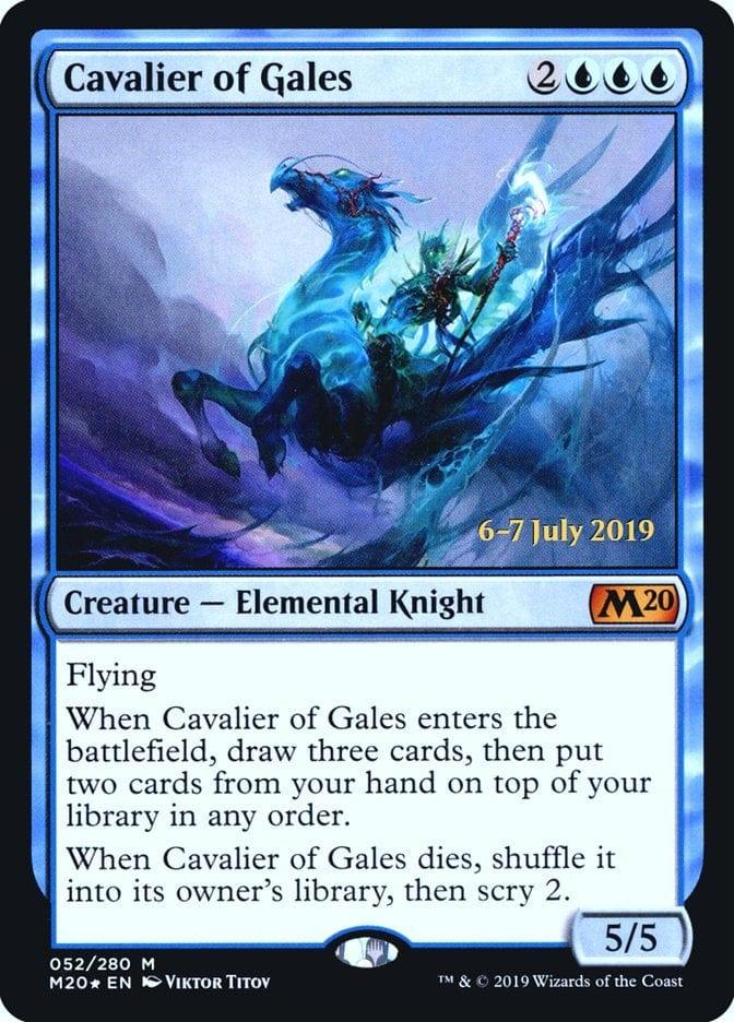 Magic: The Gathering MTG Single Cavalier of Gales  [Core Set 2020 Prerelease Promos]