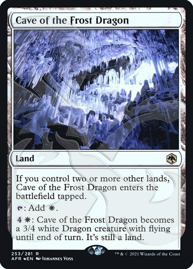 Magic: The Gathering MTG Single Cave of the Frost Dragon (Ampersand Promo) [Dungeons & Dragons: Adventures in the Forgotten Realms Promos]