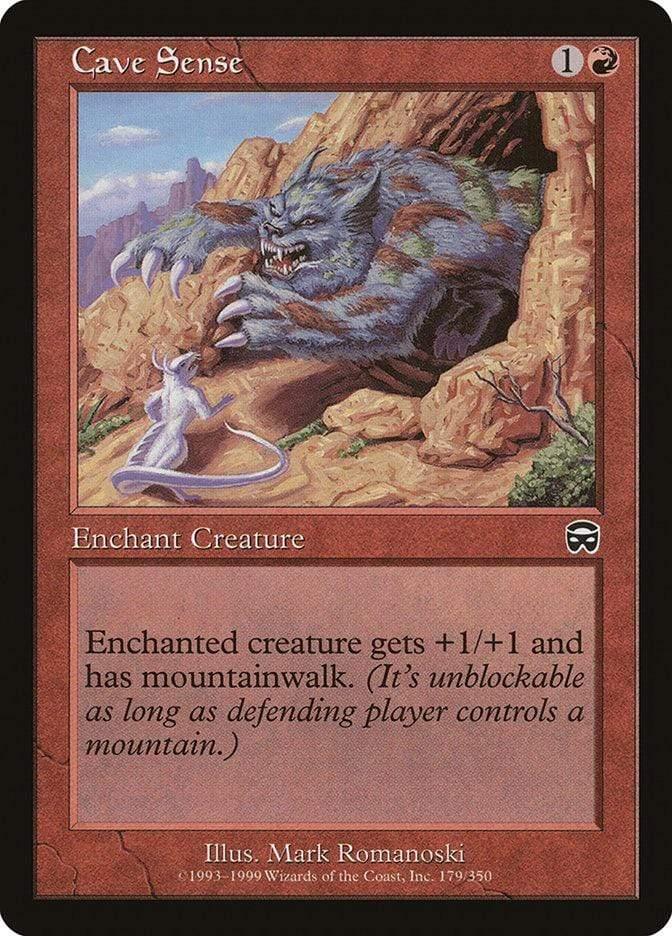 Magic: The Gathering MTG Single Cave Sense [Mercadian Masques]