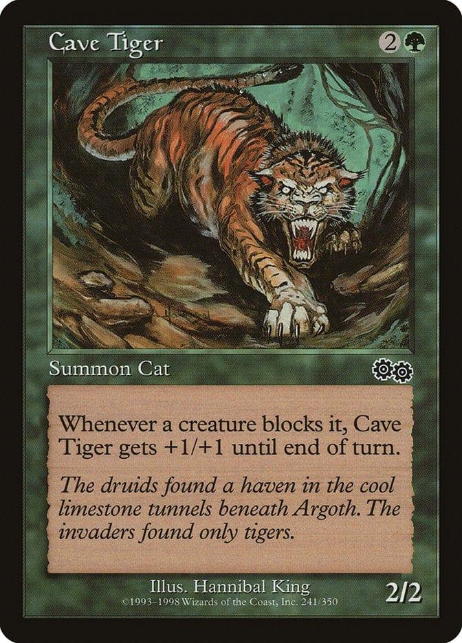 Magic: The Gathering MTG Single Cave Tiger [Urza's Saga]