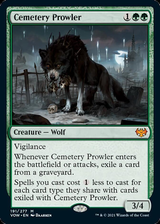 Magic: The Gathering MTG Single Cemetery Prowler [Innistrad: Crimson Vow]