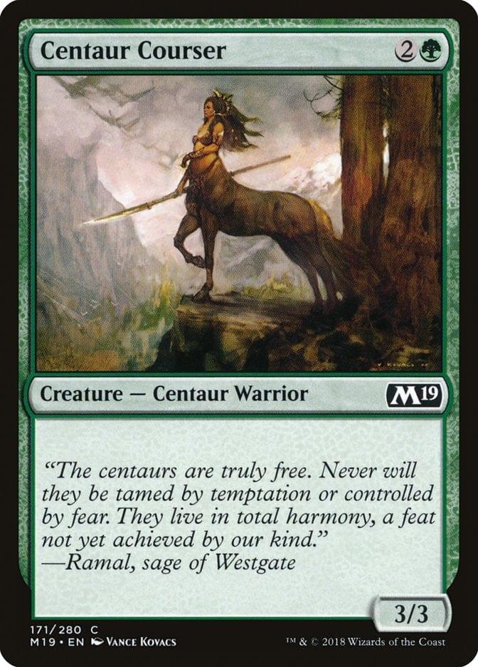 Magic: The Gathering MTG Single Centaur Courser [Core Set 2019]