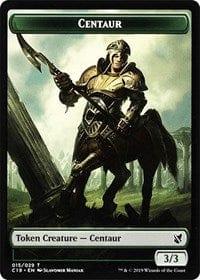 Magic: The Gathering MTG Single Centaur // Egg Double-sided Token [Commander 2019]