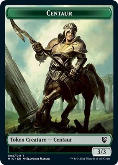 Magic: The Gathering MTG Single Centaur // Wolf Double-sided Token [Innistrad: Midnight Hunt Commander]