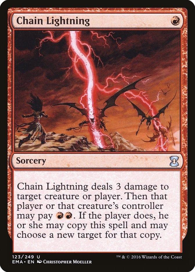 Magic: The Gathering MTG Single Chain Lightning [Eternal Masters]