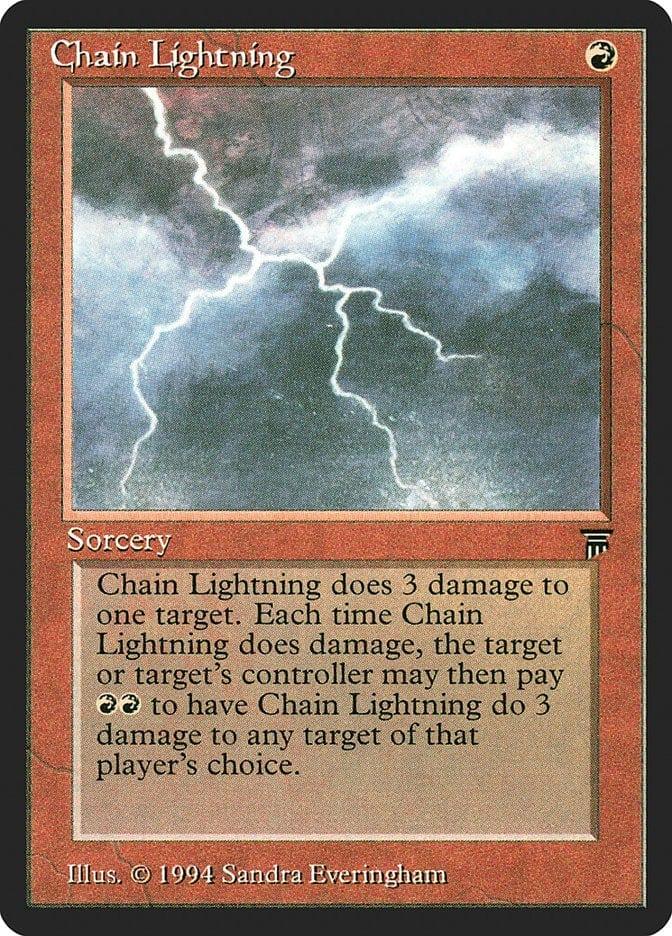 Magic: The Gathering MTG Single Chain Lightning [Legends]