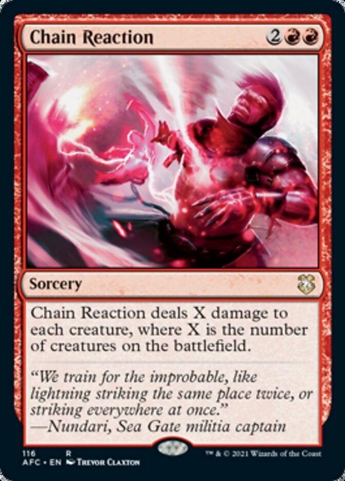 Magic: The Gathering MTG Single Chain Reaction [Dungeons & Dragons: Adventures in the Forgotten Realms Commander]