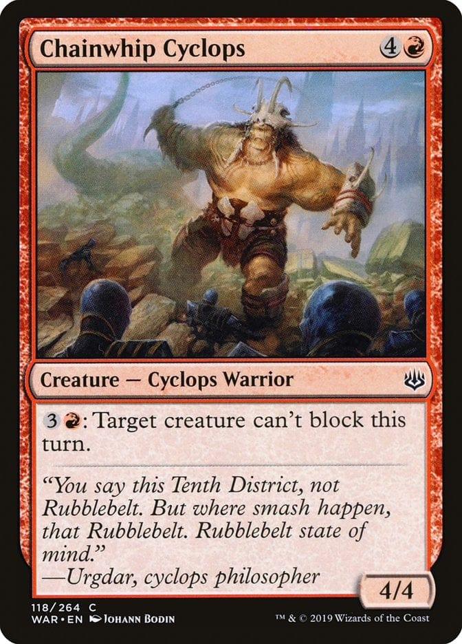 Magic: The Gathering MTG Single Chainwhip Cyclops [War of the Spark]