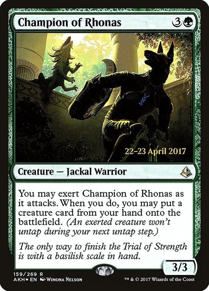 Magic: The Gathering MTG Single Champion of Rhonas  [Amonkhet Prerelease Promos]