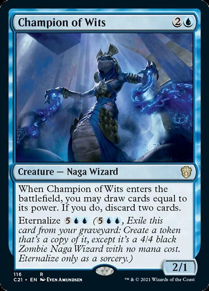 Magic: The Gathering MTG Single Champion of Wits [Commander 2021]