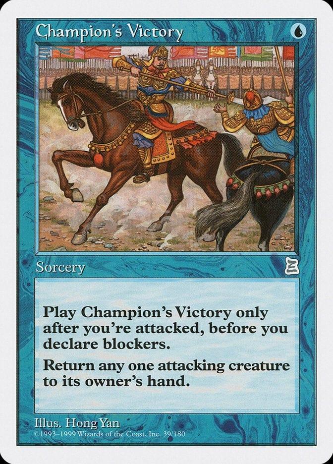 Magic: The Gathering MTG Single Champion's Victory [Portal Three Kingdoms]