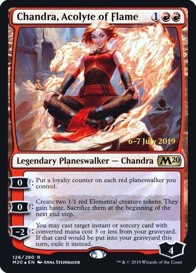 Magic: The Gathering MTG Single Chandra, Acolyte of Flame  [Core Set 2020 Prerelease Promos]