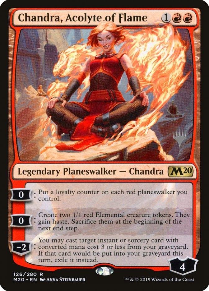 Magic: The Gathering MTG Single Chandra, Acolyte of Flame (Promo Pack) [Core Set 2020 Promos]
