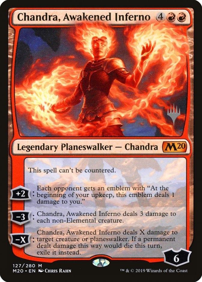 Magic: The Gathering MTG Single Chandra, Awakened Inferno (Promo Pack) [Core Set 2020 Promos]