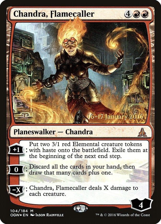 Magic: The Gathering MTG Single Chandra, Flamecaller [Oath of the Gatewatch Prerelease Promos]