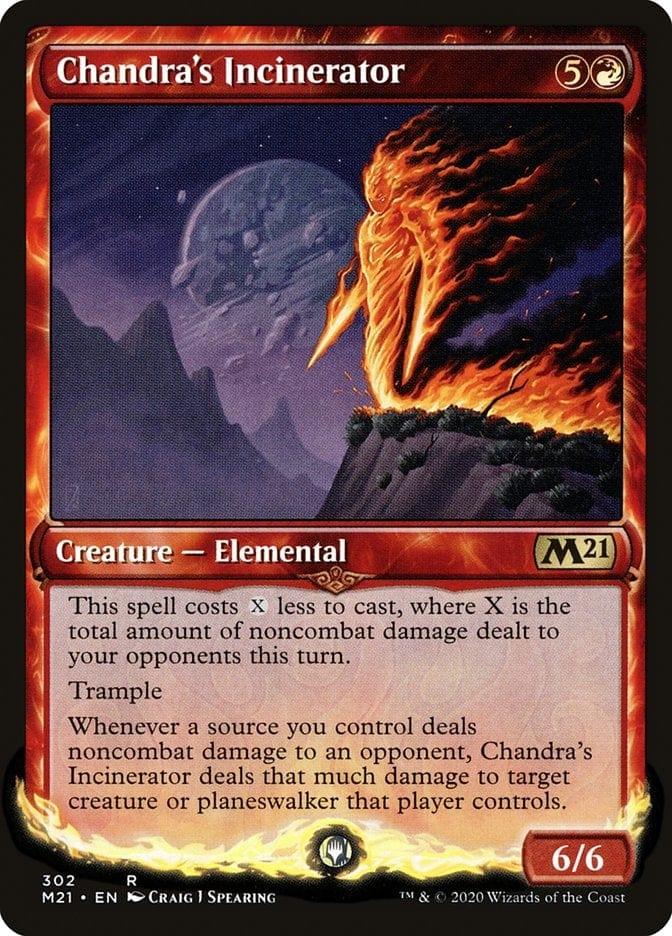 Magic: The Gathering MTG Single Chandra's Incinerator (Showcase) [Core Set 2021]