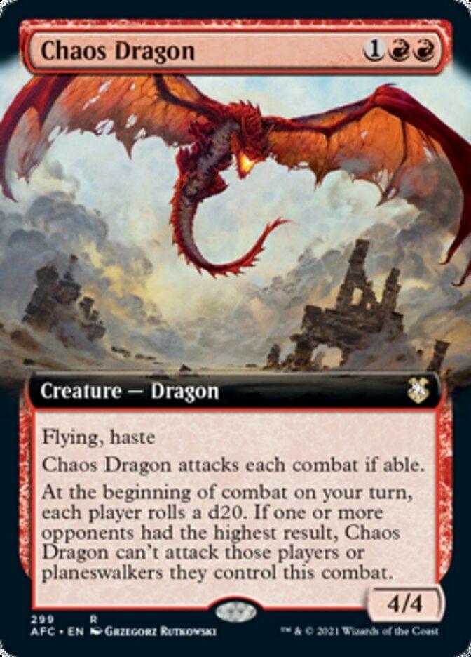 Magic: The Gathering MTG Single Chaos Dragon (Extended) [Dungeons & Dragons: Adventures in the Forgotten Realms Commander]