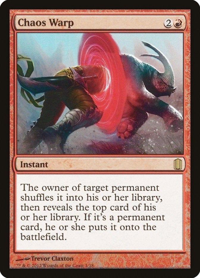 Magic: The Gathering MTG Single Chaos Warp [Commander's Arsenal]
