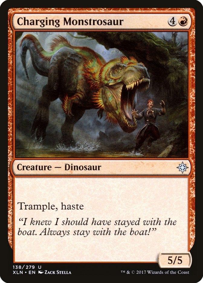 Magic: The Gathering MTG Single Charging Monstrosaur [Ixalan]