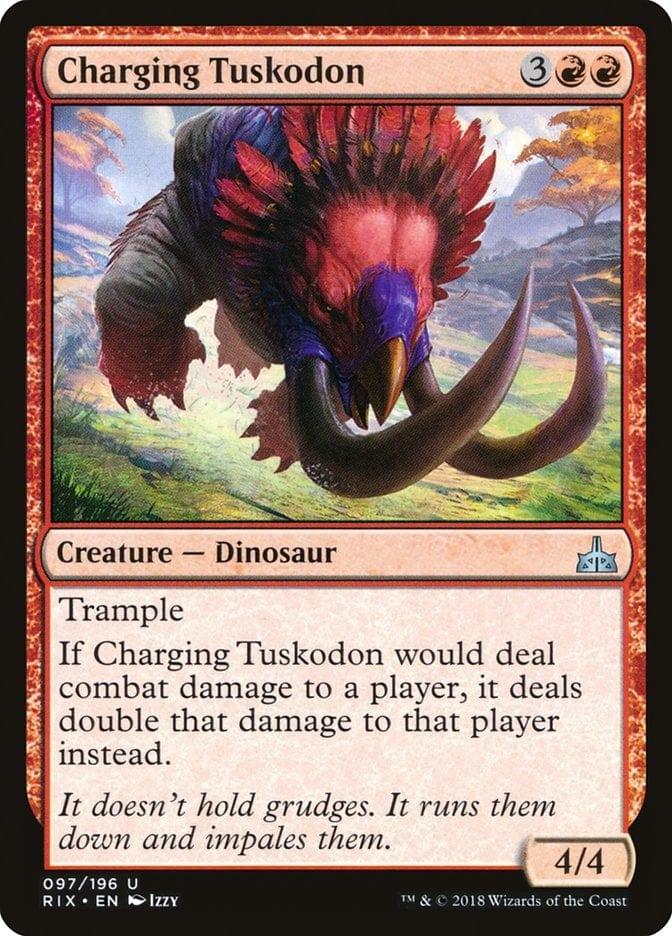 Magic: The Gathering MTG Single Charging Tuskodon [Rivals of Ixalan]