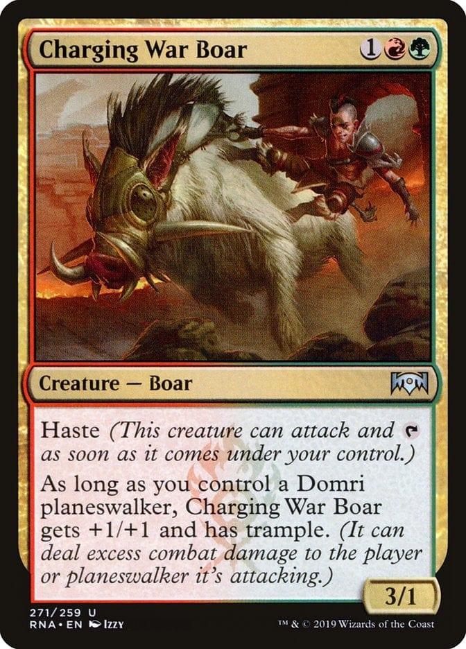 Magic: The Gathering MTG Single Charging War Boar [Ravnica Allegiance]