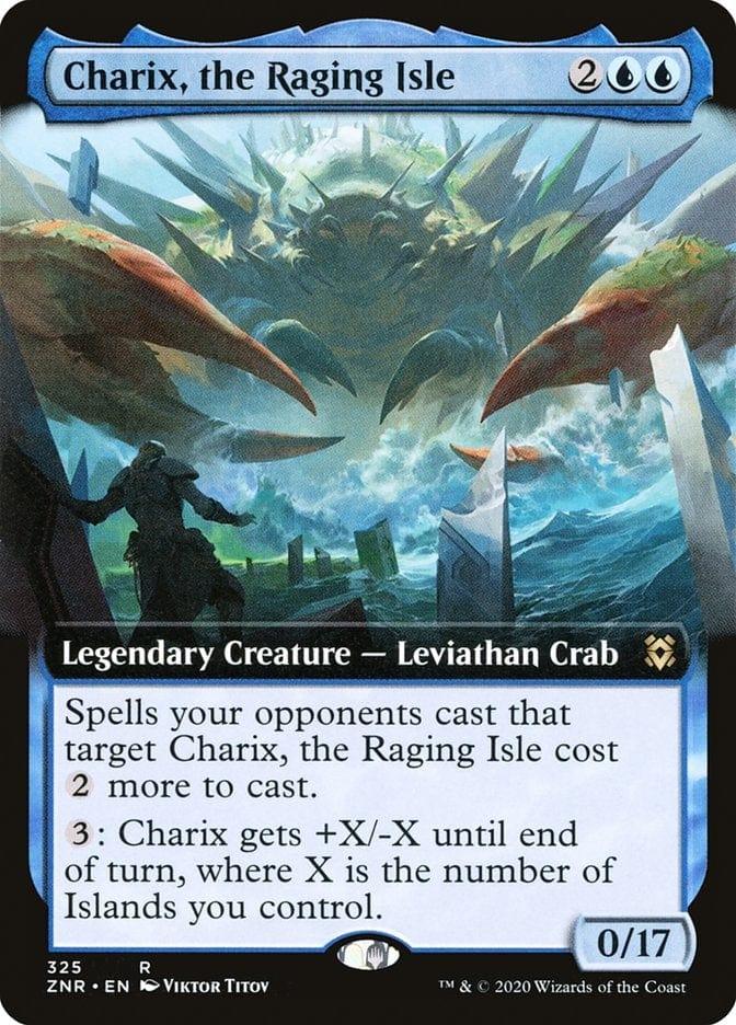 Magic: The Gathering MTG Single Charix, the Raging Isle (Extended) [Zendikar Rising Extended Art]