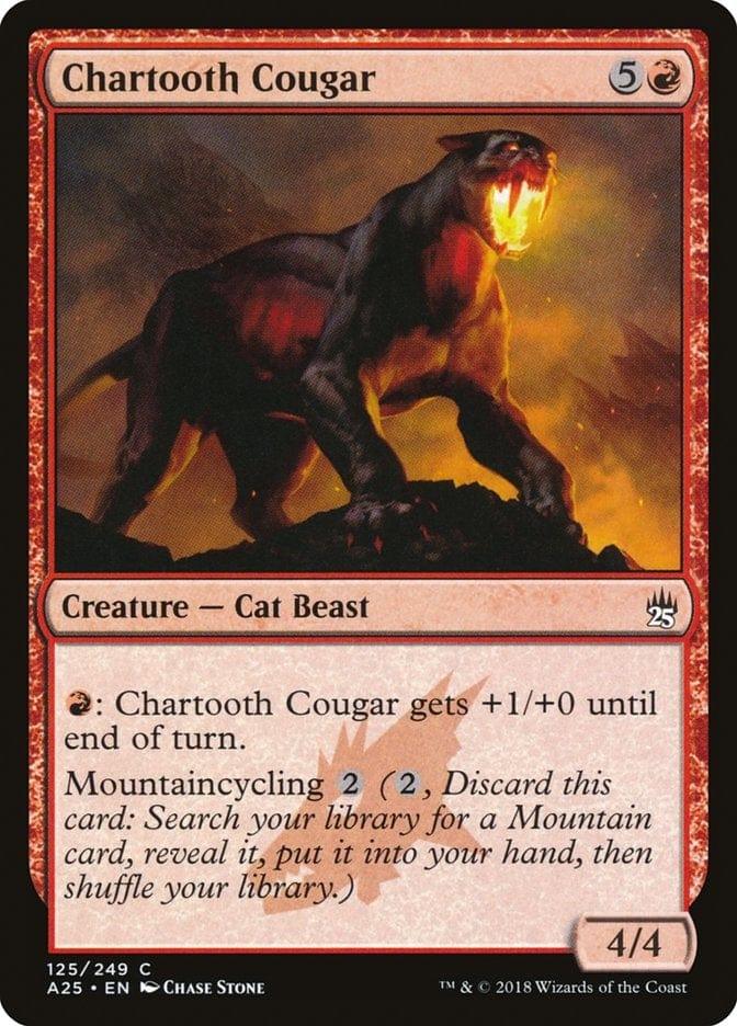 Magic: The Gathering MTG Single Chartooth Cougar [Masters 25]