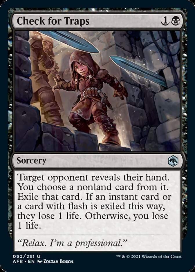 Magic: The Gathering MTG Single Check for Traps [Dungeons & Dragons: Adventures in the Forgotten Realms]