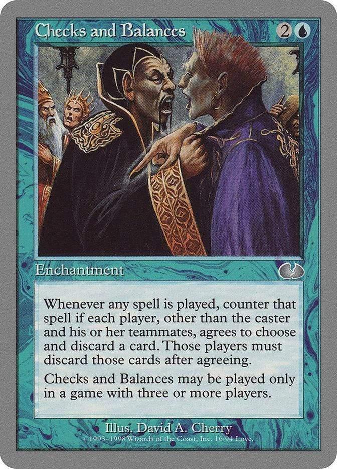 Magic: The Gathering MTG Single Checks and Balances [Unglued]