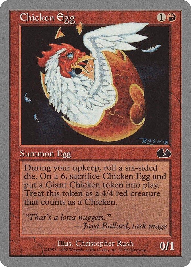 Magic: The Gathering MTG Single Chicken Egg [Unglued]