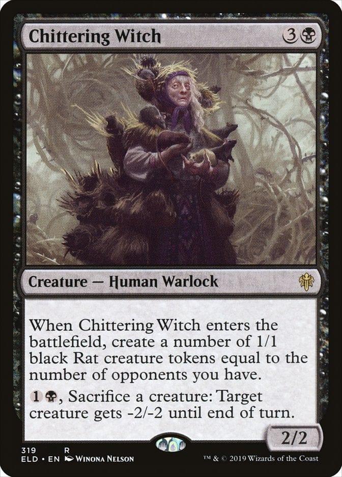Magic: The Gathering MTG Single Chittering Witch [Throne of Eldraine]