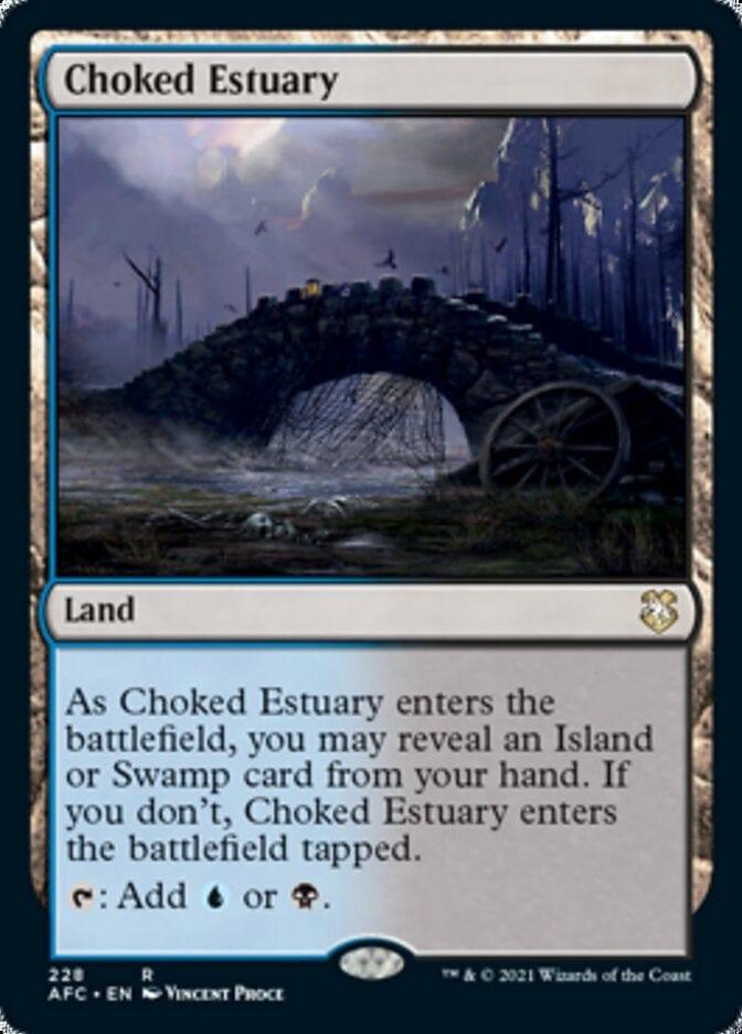 Magic: The Gathering MTG Single Choked Estuary [Dungeons & Dragons: Adventures in the Forgotten Realms Commander]