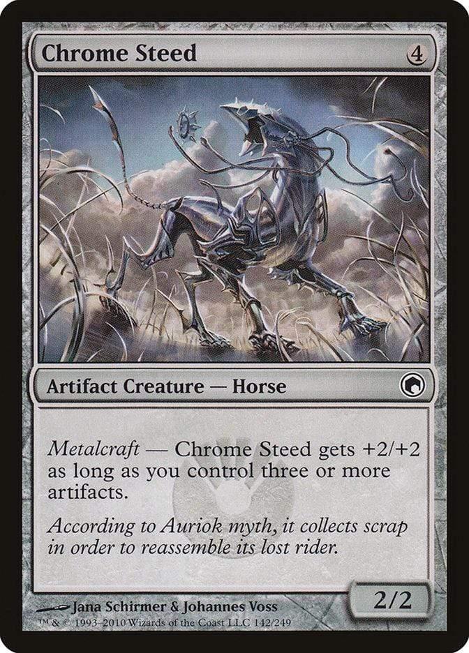 Magic: The Gathering MTG Single Chrome Steed [Scars of Mirrodin]