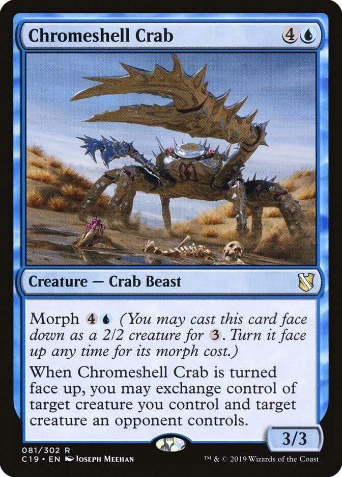 Magic: The Gathering MTG Single Chromeshell Crab [Commander 2019]