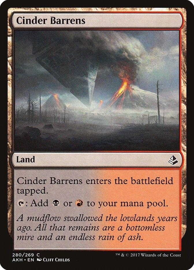Magic: The Gathering MTG Single Cinder Barrens [Amonkhet]