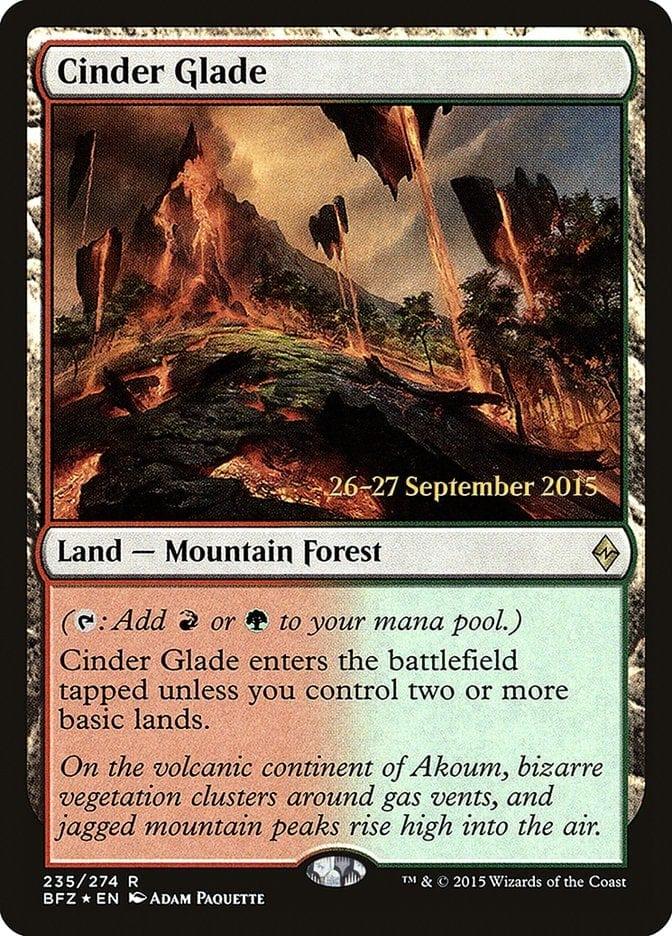 Magic: The Gathering MTG Single Cinder Glade  [Battle for Zendikar Prerelease Promos]