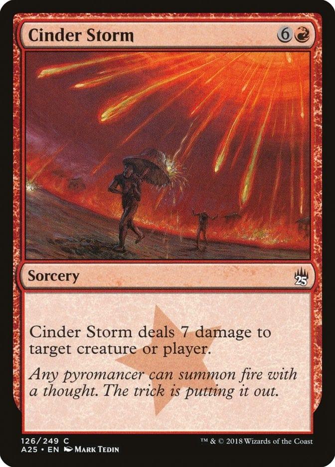Magic: The Gathering MTG Single Cinder Storm [Masters 25]