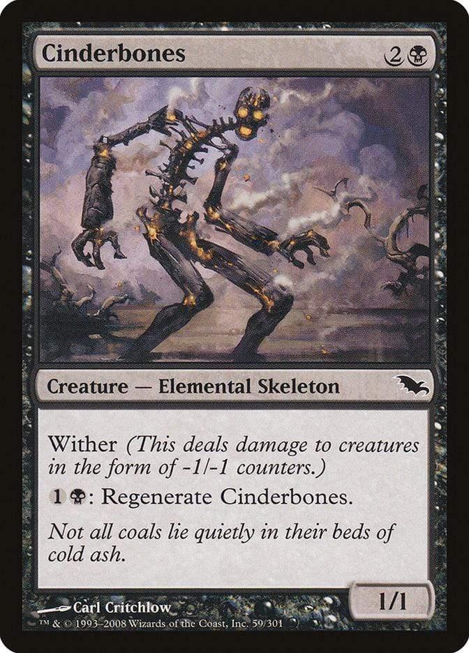 Magic: The Gathering MTG Single Cinderbones [Shadowmoor]