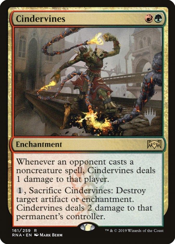 Magic: The Gathering MTG Single Cindervines (Promo Pack) [Ravnica Allegiance Promos]