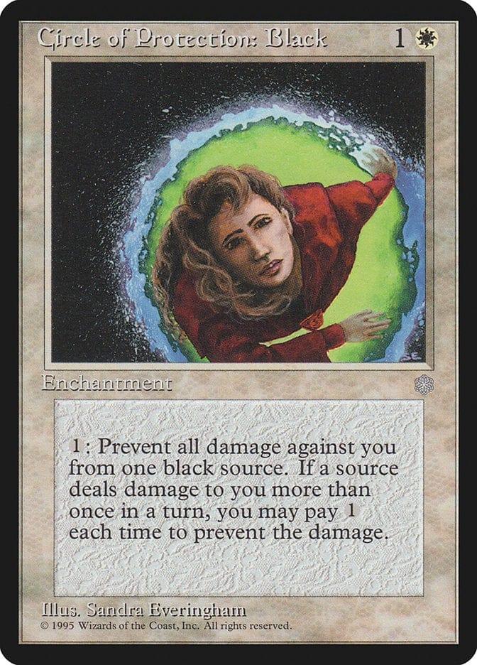 Magic: The Gathering MTG Single Circle of Protection: Black [Ice Age]