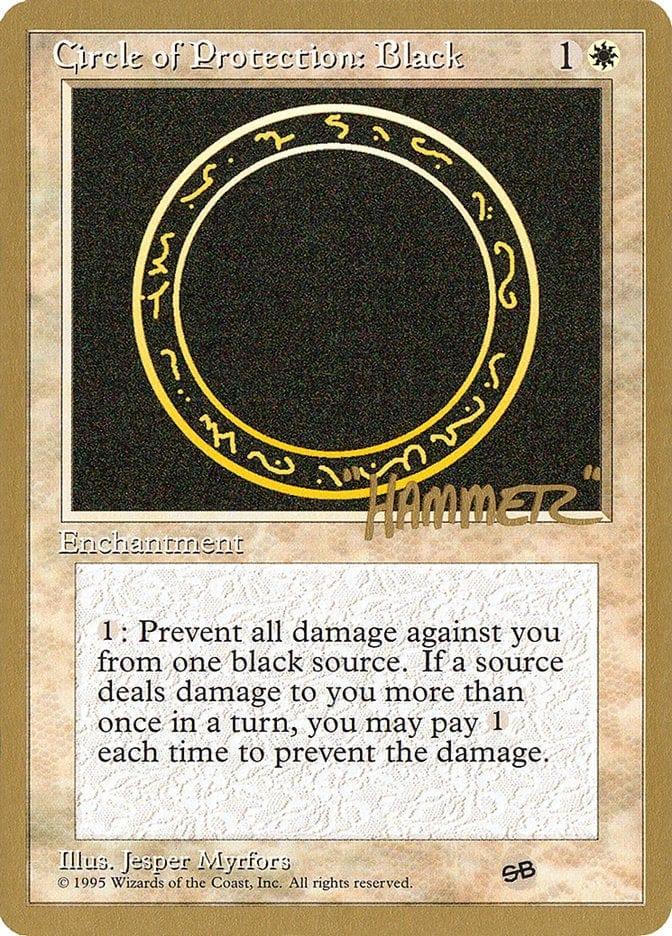 Magic: The Gathering MTG Single Circle of Protection: Black [Pro Tour Collector Set]
