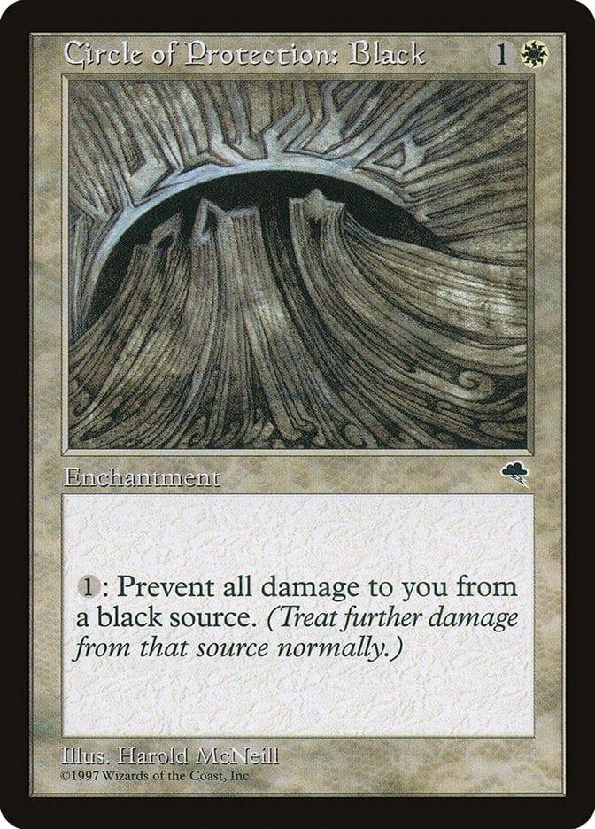 Magic: The Gathering MTG Single Circle of Protection: Black [Tempest]